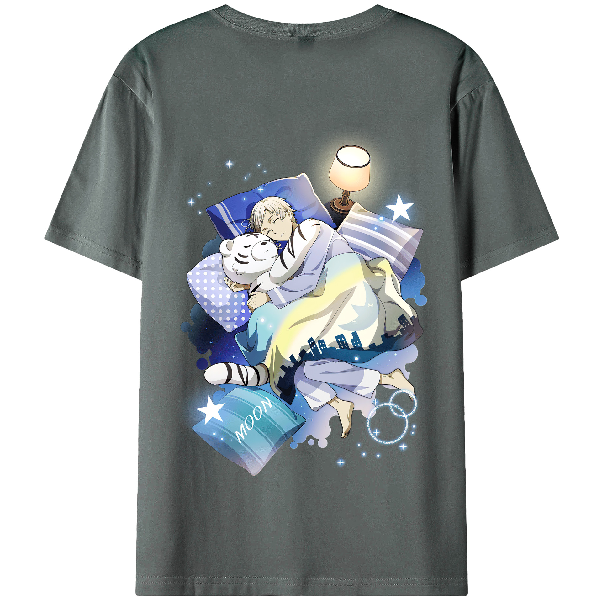 （画像用） 文豪ストレイドッグス Bungo Stray Dogs 綿100％半袖Tシャツ（背面プリント）